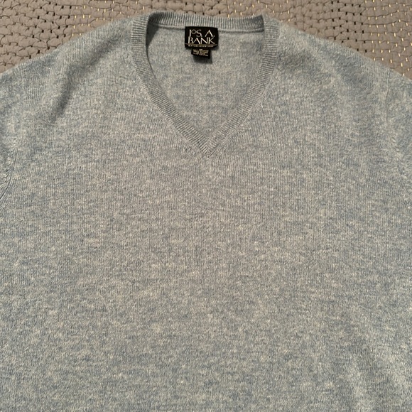 MENS CASHMERE SWEATER - BLUE/GREY - SIZE MEDIUM - MINT CONDITION - Picture 2 of 4